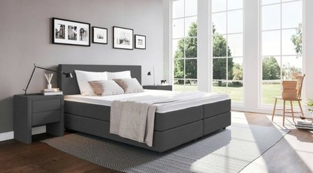 Boxspring Brussel (incl traagschuim topper)