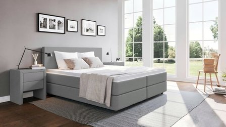Boxspring Brussel (incl traagschuim topper)